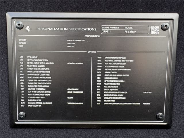 Ferrari F8 Spider 2022